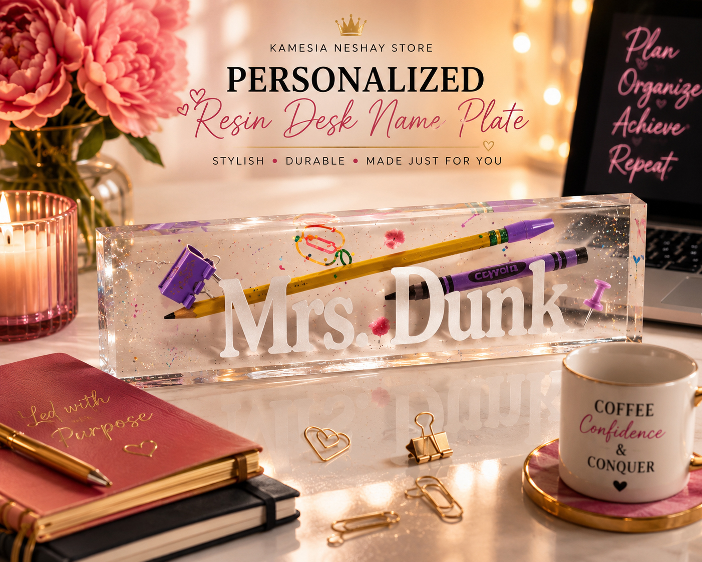 Personalized Teacher Name Plate