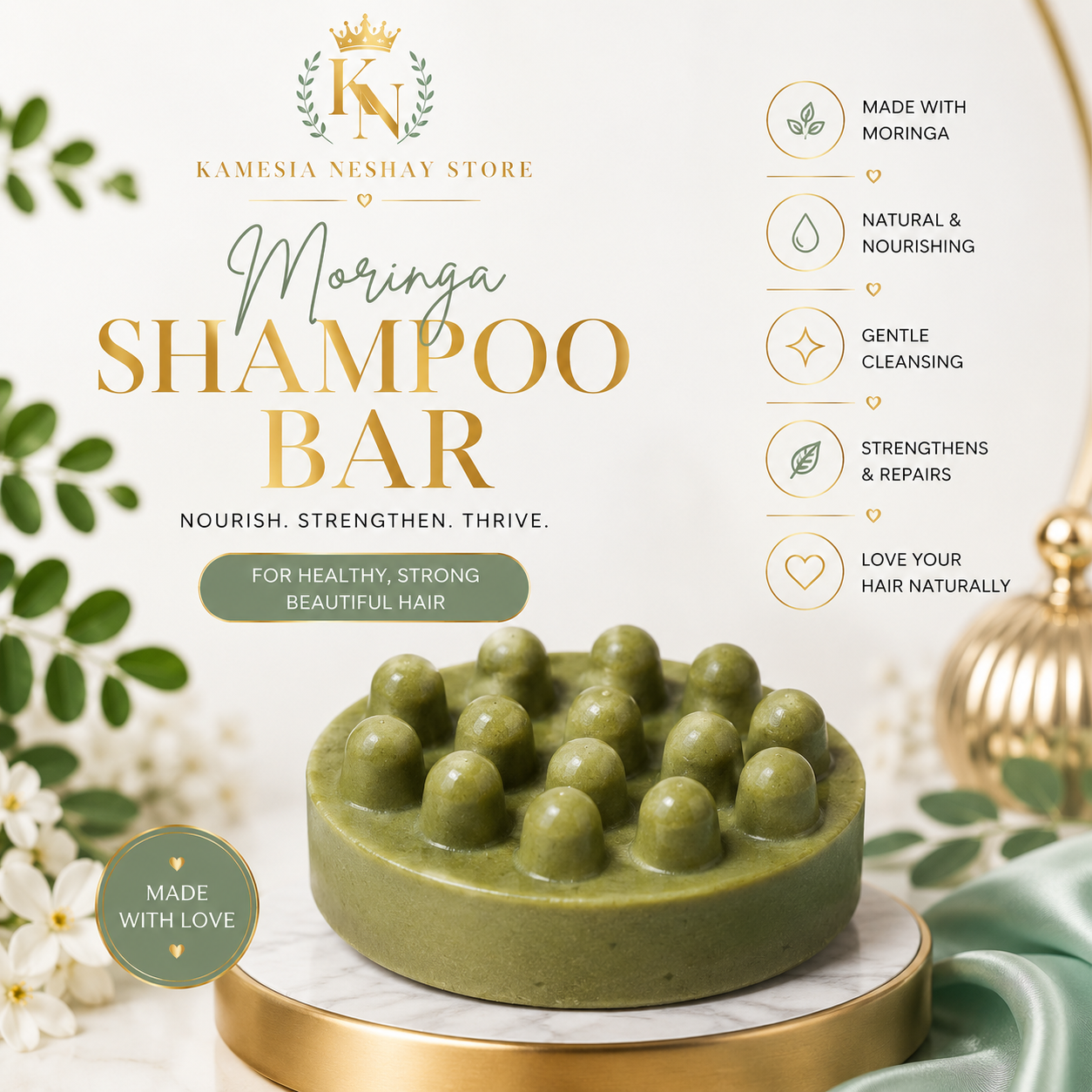 Moringa Shampoo Bar