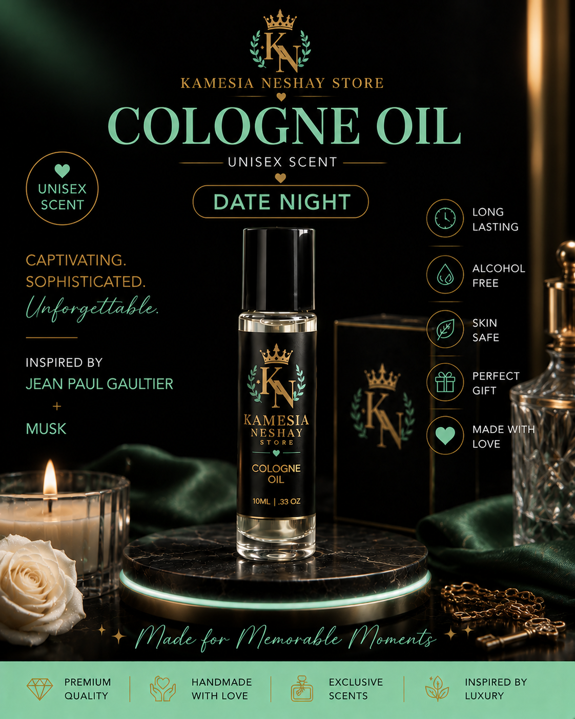 Cologne Oils 10ml