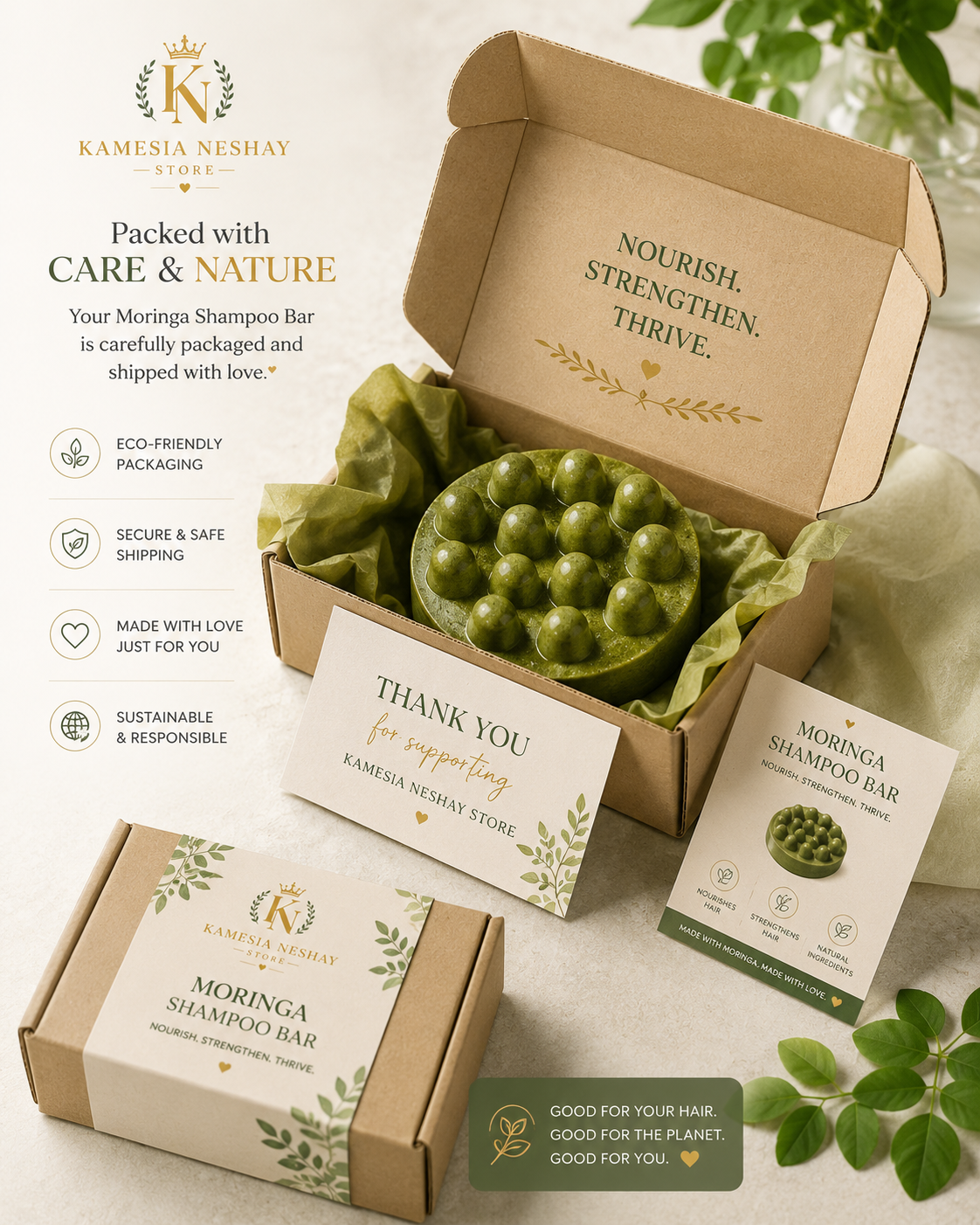 Moringa Shampoo Bar
