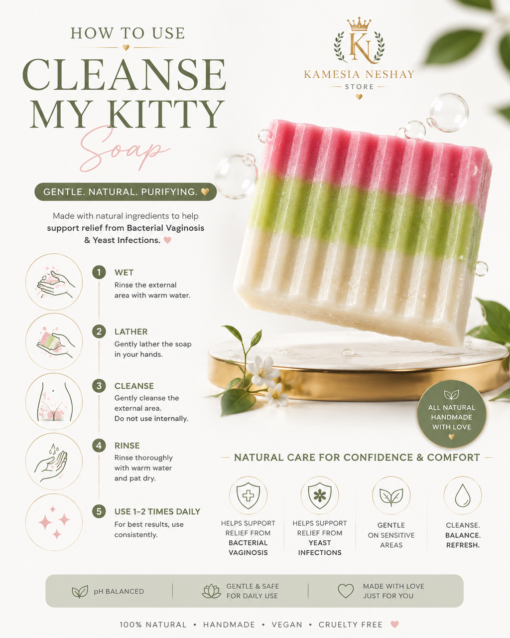 Cleanse My Kitty Soap