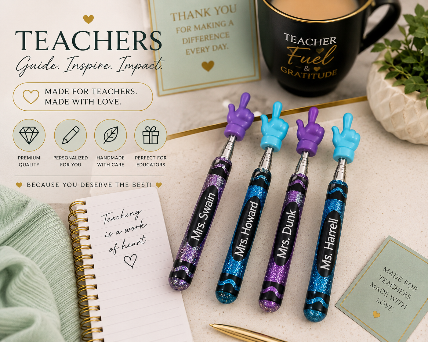 Teacher Personalized Finger Pointer