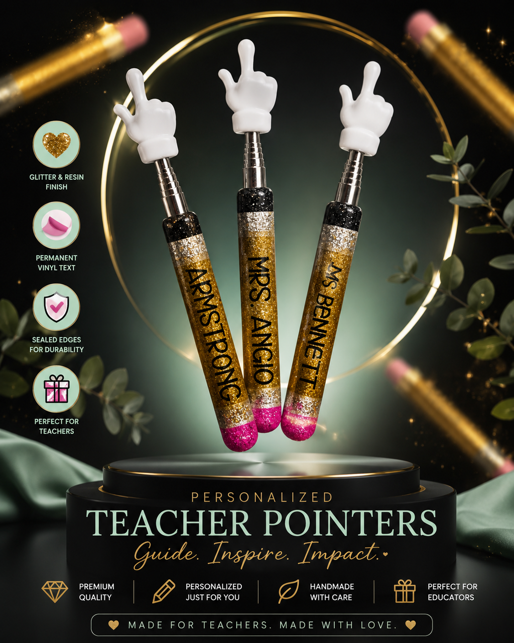 Teacher Personalized Finger Pointer